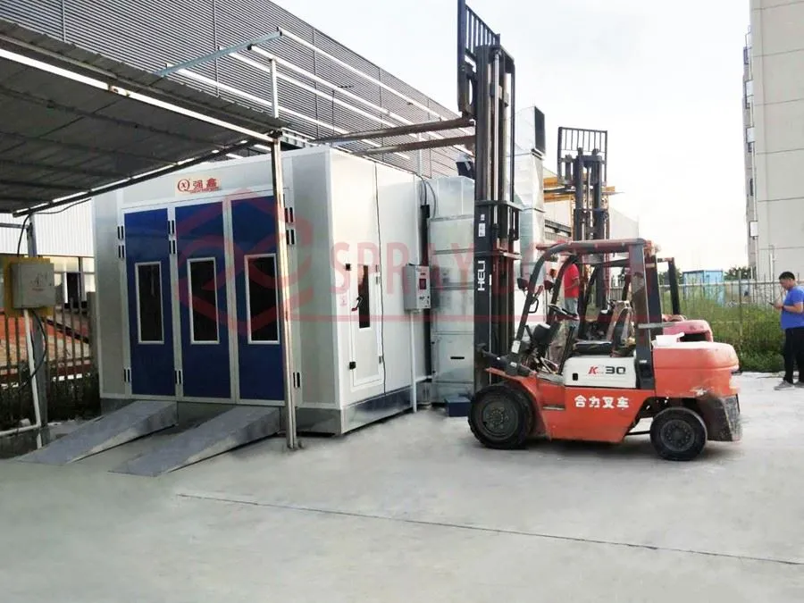 QX2000AB Spray Booth Installation