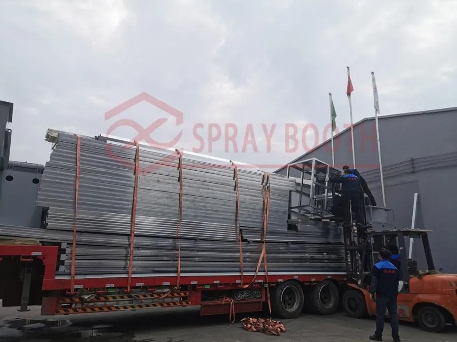 Aerospace equipment spray booth project 4