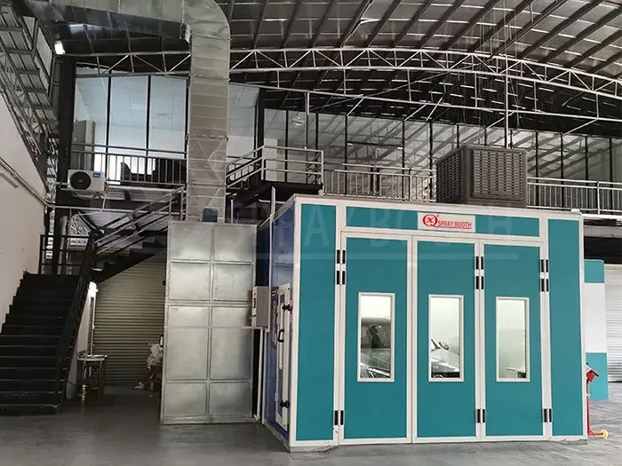 Các gian hàng sơn ô tô hiện đại và thuận tiện